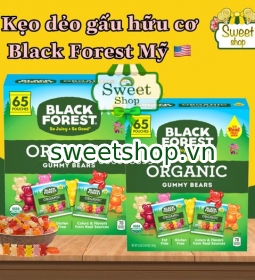 Kẹo dẻo Black Forest Gummy Bear Organic USA