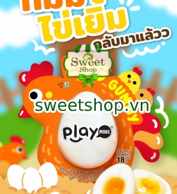 Kẹo dẻo trứng gà Playmore Thái Lan 