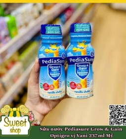 Sữa Pediasure Grow & Gain Optigro VỊ VANILLA 237ml Mỹ