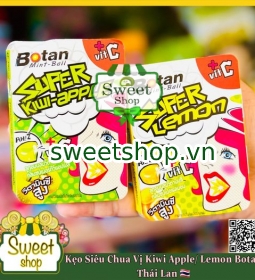 Kẹo siêu chua vị Kiwi apple/ lemon BOTAN Thái Lan