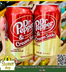 Dr Pepper Cream Soda Mỹ