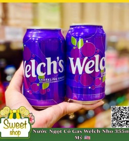 Nước có gas Welch Nho Mỹ