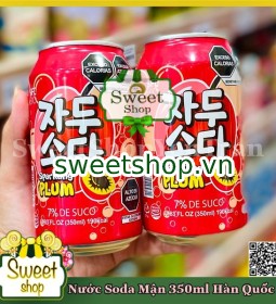 Nước Soda Mận 350ml Hàn Quốc 