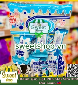 Bánh Quy Lat Phô Mai Sữa 300gr Đài Loan