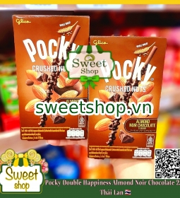 Pocky Double Happiness Almond  Noir Chocolate 