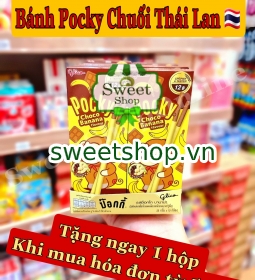 Bánh pocky chuối socola Thái Lan